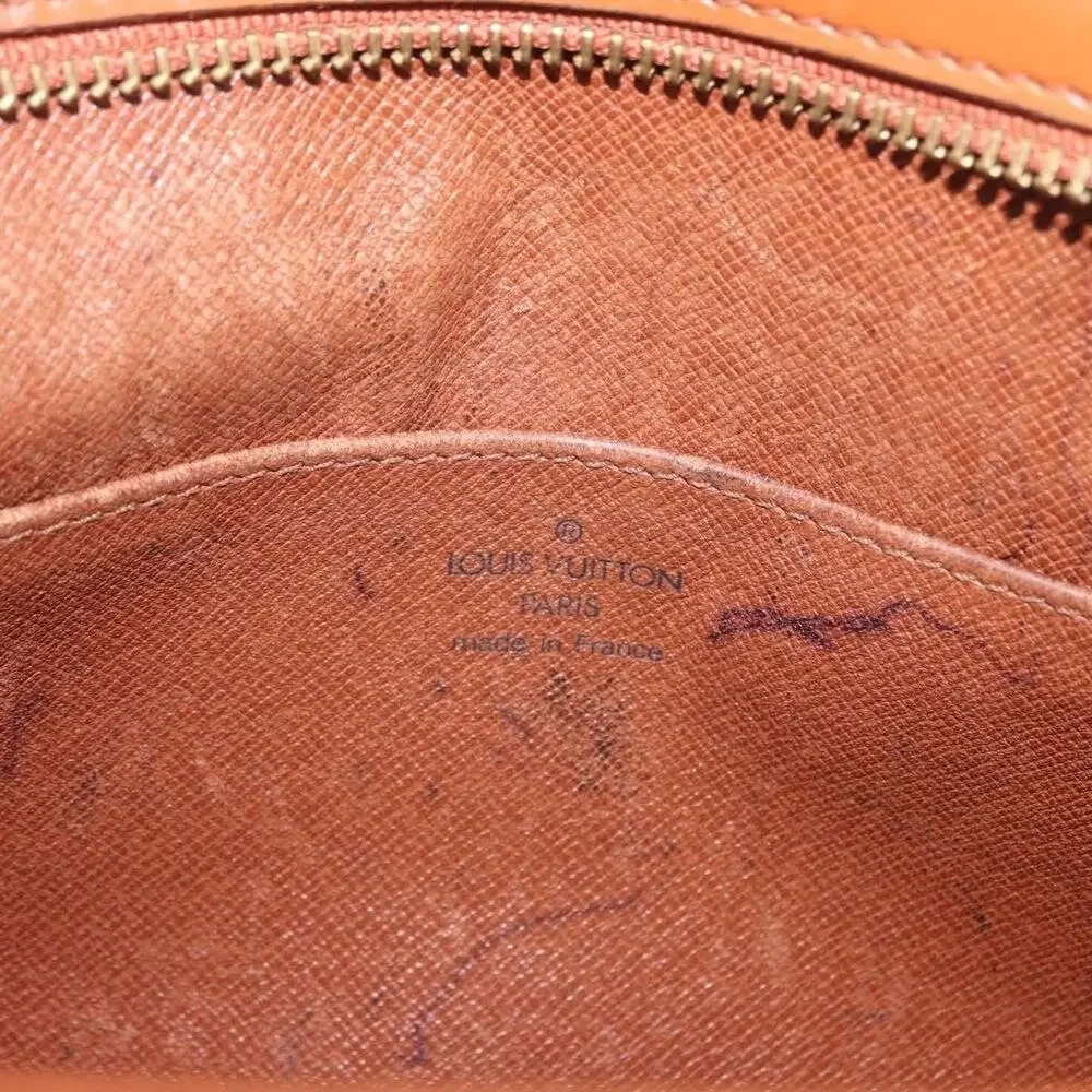 Louis Vuitton Epi Pochette Homme Clutch Bag Brown Zipangu Gold